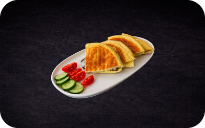 Kavurmalı-Kaşarlı Bazlama Tost